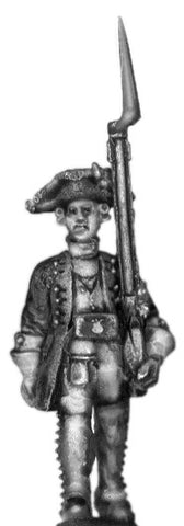 (100AOR106) 1756-63 Saxon Officer, with musket, marching