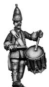 (100AOR062) Grenadier Drummer, coat with cuffs & lapels, marching