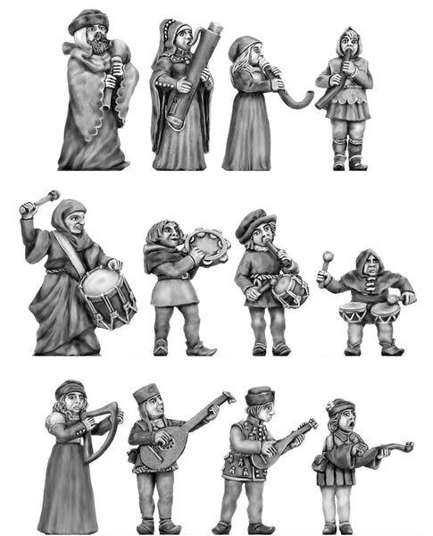 (100CIV60) NEW Medieval Band- 12 pieces