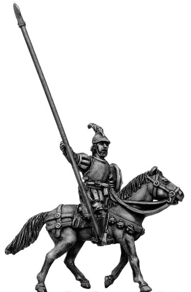 (100CON20a) Conquistadores Mounted Officer & Standard bearer