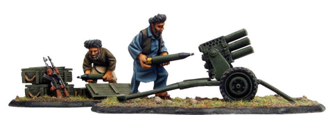 (100MOD076) 28mm Afghan Type 63 Rocket Launcher-with 2 crew