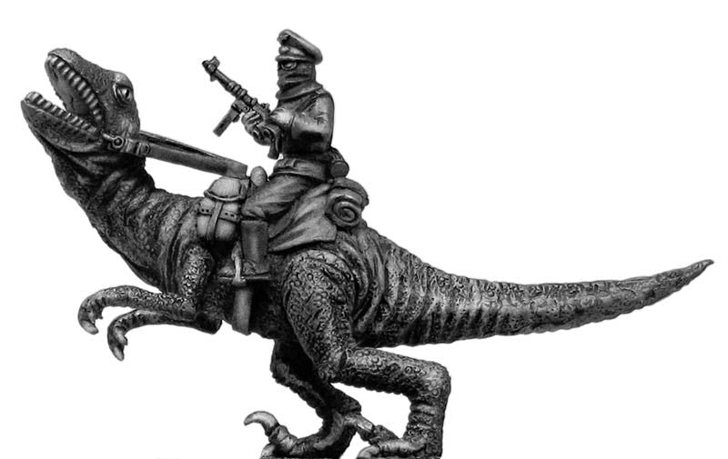 (100PLP20) German officer, riding Dinonicus