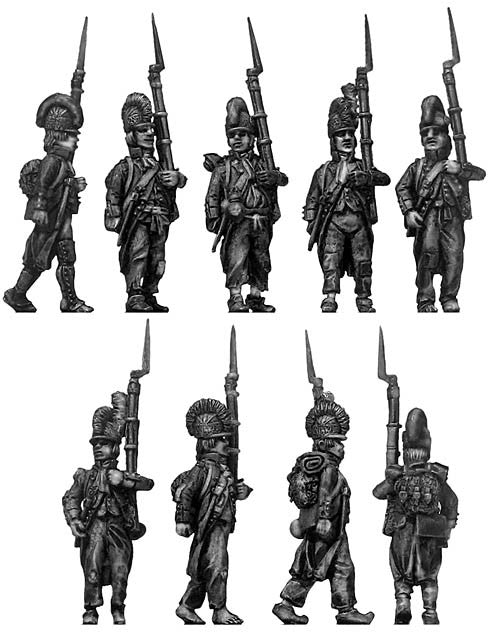 (100WFR009) Fusilier, casque, ragged campaign uniforms