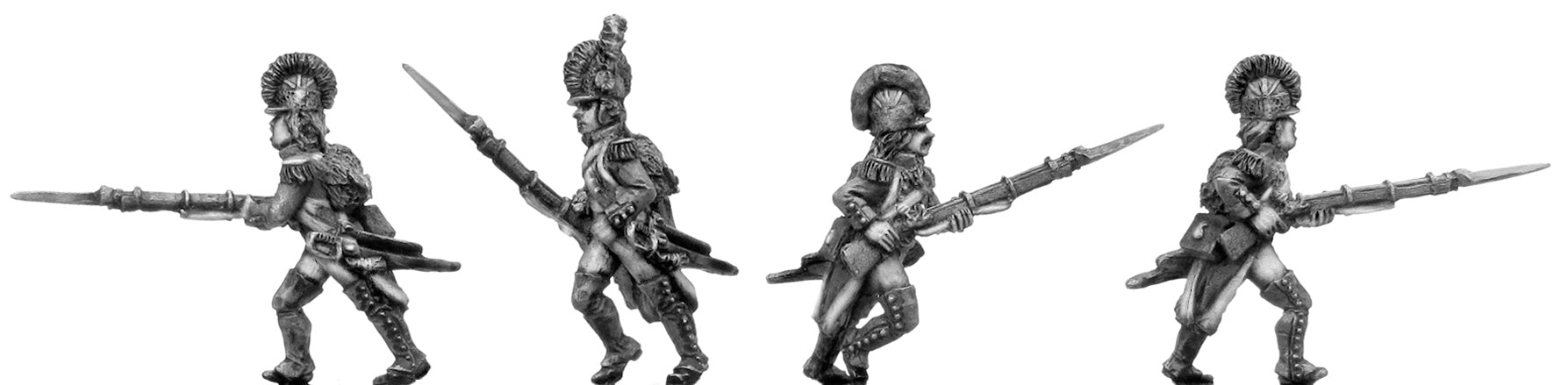 (100WFR016) Grenadier, casque, regulation uniform, advancing