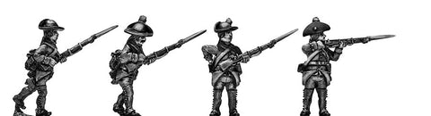 (100WFR567) Jager in Tyrolean round hat, musket, skirmishing