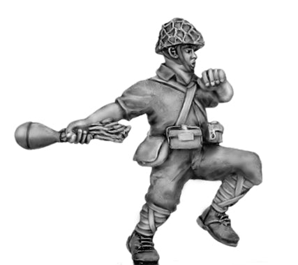 (100WWT104h) Japanese with anti-tank grenade, skrim helmet-2 figure set