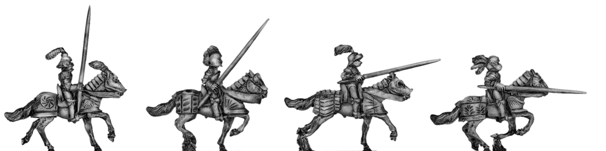(300MOG09) Men of Grandeur, mounted with lance