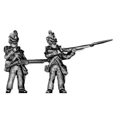 (300NBR08) Flank company firing & loading, shako cords