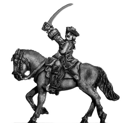 (300SYW432) Dragoons officer in tricorn