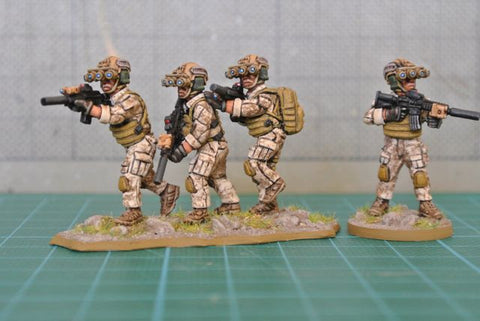 (100MOD062a) NEW 28mm SEAL Team Six Set #2 + dog (10 variants in quad night vision glasses)