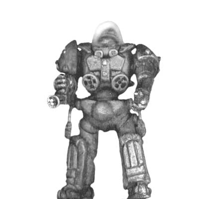 (PAXIS02a) Impervious Suit with rapid-fire pocket cannon standing