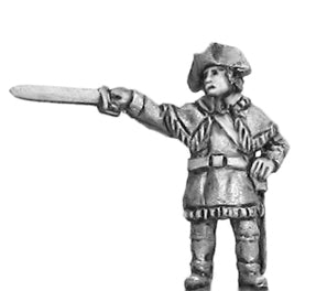 (300AWI009) NEW US Continental Infantry in hunting shirts, Officer