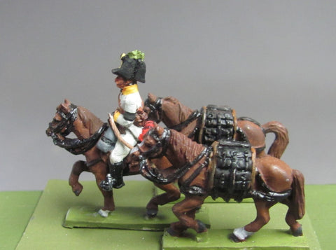(AB-KK86) NEW Austrian Kavallerie Battery Pack Horses