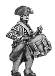 (300AWI105) NEW British Infantry Tricorne, Drummer (Coming soon)