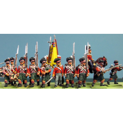 (AB-Bs03) NEW Highland Infantry Battalion (coming soon)  35 foot, 1 mtd officer
