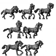 (AB-H03) Light cavalry horse | charging