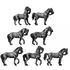 (AB-H04) Heavy cavalry horse | standing