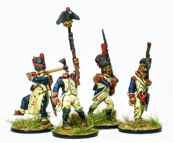 (100KAS207) NEW Zombie Napoleonic Infantry set 2- 10 figures