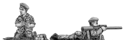 (300ICW58) Legionnaire 57mm Recoilless rifle Team-2 figures in beret