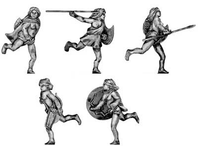 (100AMZ16) Amazon chariot runner/shield bearers