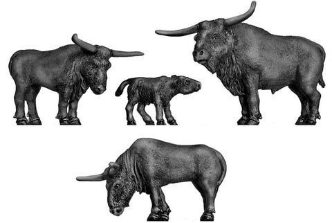 (100ANM09) Aurochs Herd Set