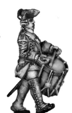 (100AOR103) 1756-63 Saxon Musketeer drummer, marching