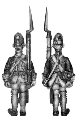 (100AOR105) 1756-63 Saxon Fusilier, march attack