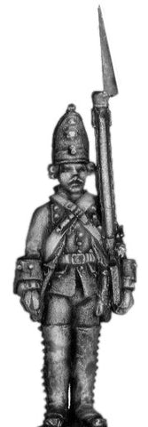 (100AOR115a) 1756-63 Saxon Guard Grenadier, at attention