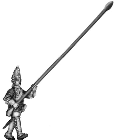 (100AOR117) 1756-63 Saxon Guard Grenadier Std. bearer, marching