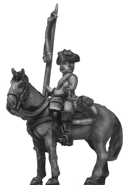 (100AOR144) 1756-63 Saxon Cuirassier standard bearer