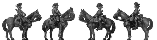 (100AOR145) 1756-63 Saxon Dragoon/Chevauleger trooper, walking