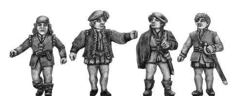 (100CIV052) NEW Italian Renaissance thugs "raffines" 4 figure set