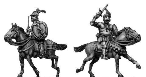 (100CON17a) Conquistador Mounted Swordsman