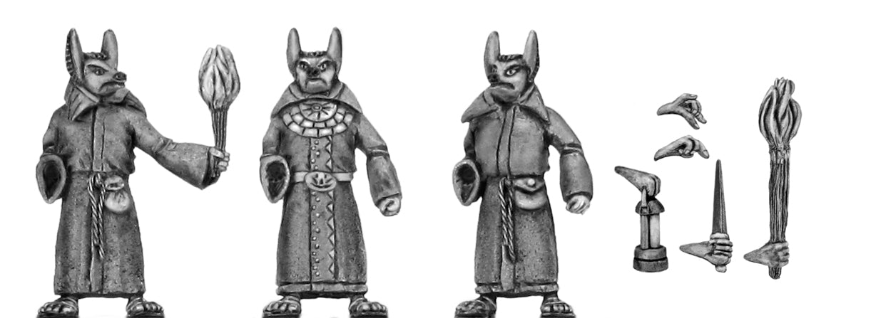 (100CUL03a) Acolytes of Anubis with assorted accoutrments