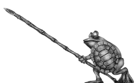 (100FRG11) Frog, with pike "advanced" & turtle shell shield