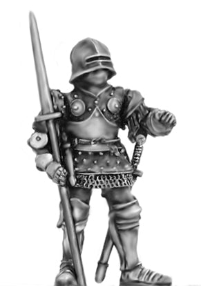 (100MED005) NEW Men-at-Arms, on foot