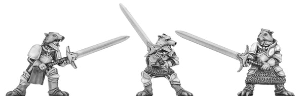 (100MMH107) Wolf Order warrior with greatsword