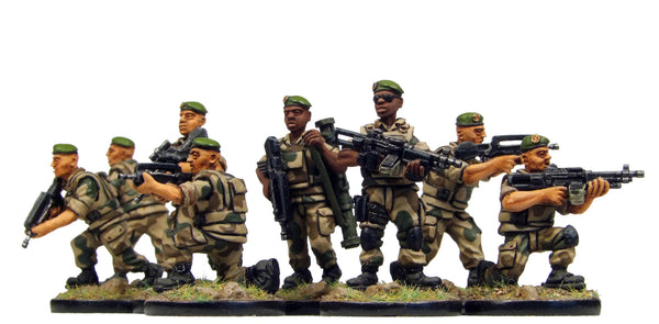 (100MOD100a) 28mm FrenchForeignLegionnaires in berets Set