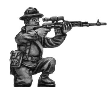 (100MOD257) Mechanized Infantry Sniper in boonie hat with SVD rifle