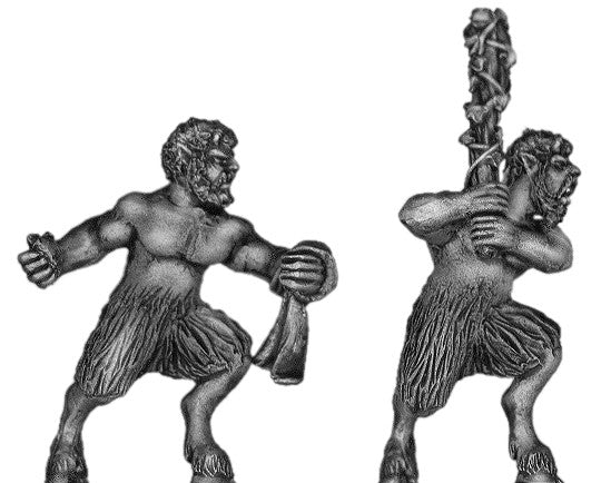 (100MYT11) Satyr with hand weapons