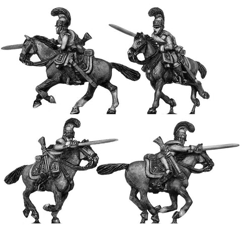(100NAP13) Saxon Garde du Corps trooper, charging
