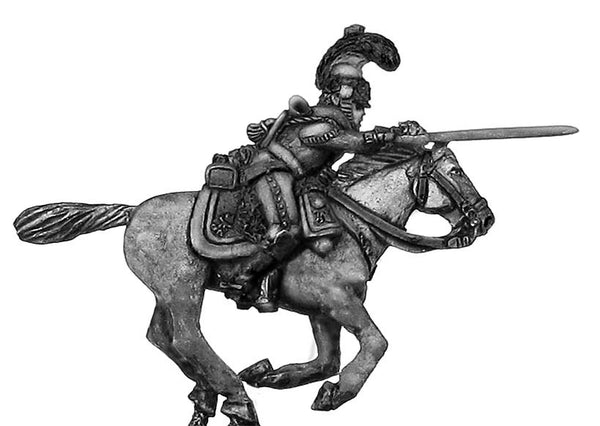 (100NAP15) Saxon Garde du Corps trumpeter, charging, sword drawn