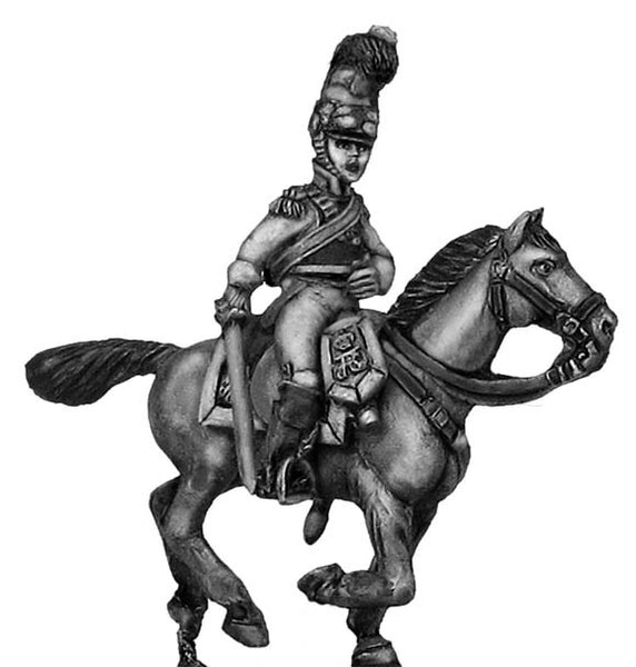 (100NAP22) Kurrassier-Regiment von Zastrow officer, charging