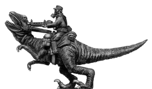 (100PLP23) German soldier, riding Dinonicus