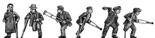 (100RBM010) The Crutchey Push- set of six figures