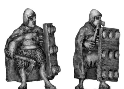 (100SUM04) Sumerian front rank axeman with cloak