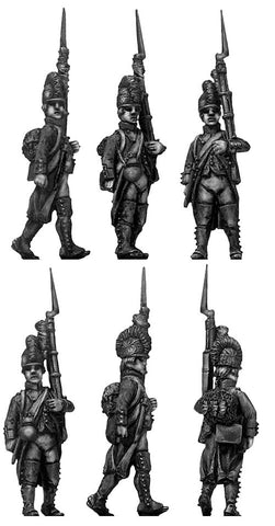 (100WFR008) Fusilier, casque, regulation uniform, march attack