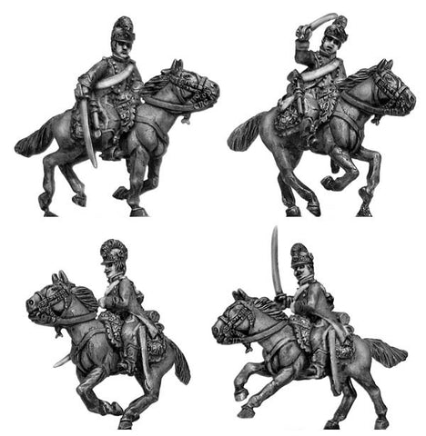 (100WFR153) Chasseurs a Cheval, charging tailed surtout coat