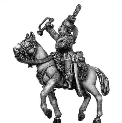 (100WFR165) Chasseur a Cheval Trumpeter, tailed surtout coat
