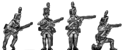 (100WFR560) Jager in kasket hat with 1779 rifle skirmishing